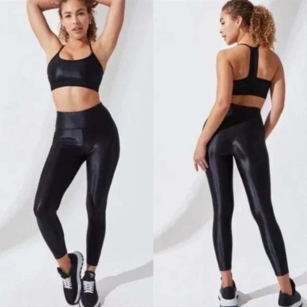 Noli Black Shiny Leggings
